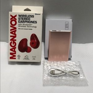 Magnavox Wireless Earphones + Charger 4000Ah